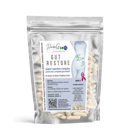Dr G - GUT RESTORE with Pre & pro biotics, and digestive enzymes