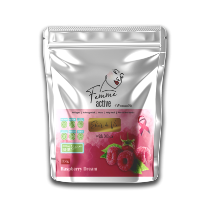 FEMME ACTIVE for the active woman with Ashwagandha, Maca, collagen & ketones