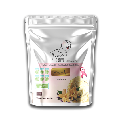FEMME ACTIVE for the active woman with Ashwagandha, Maca, collagen & ketones - Vanilla Cream